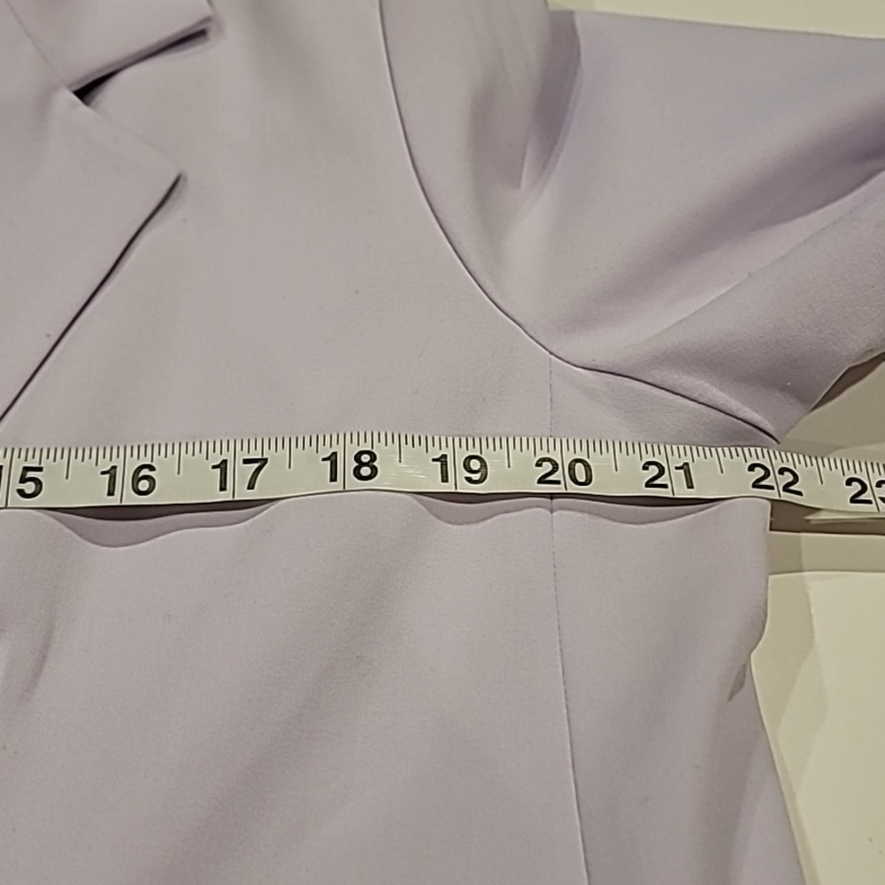 wild fable Single-Button Long Blazer Pastel Lilac Large - Picture 13 of 15